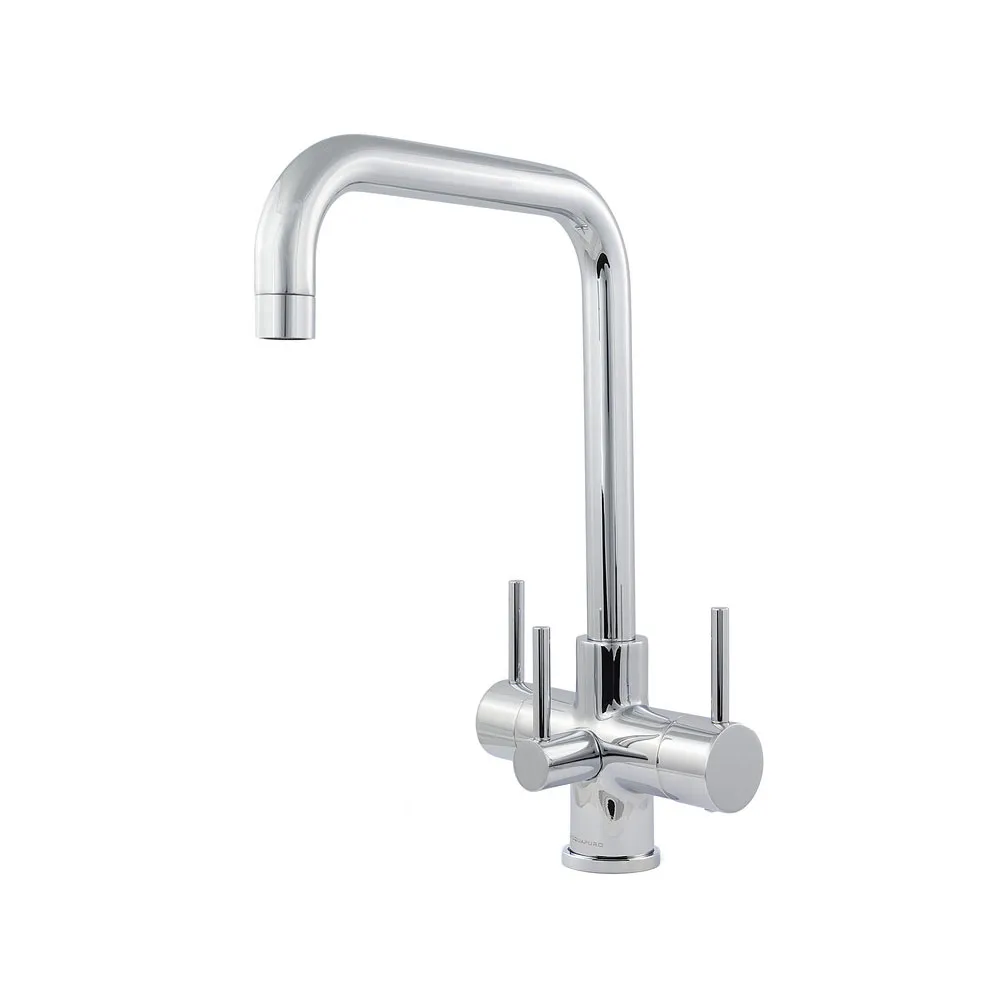 Monza 3 Lever Chrome 3 Way Tap