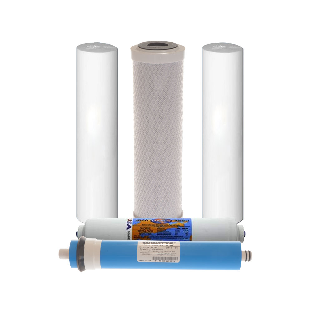 Ecosoft 5 Stage Reverse Osmosis Replacement Cartridges Filter UK