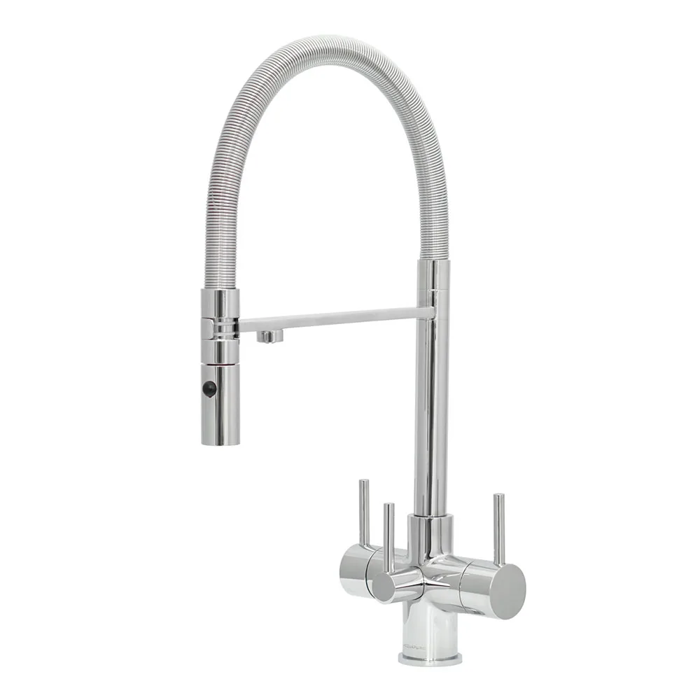 Aquila 3 Lever Chrome 3 Way Tap