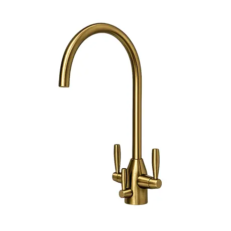 Vapor 3 Way Kitchen Tap - brass finish