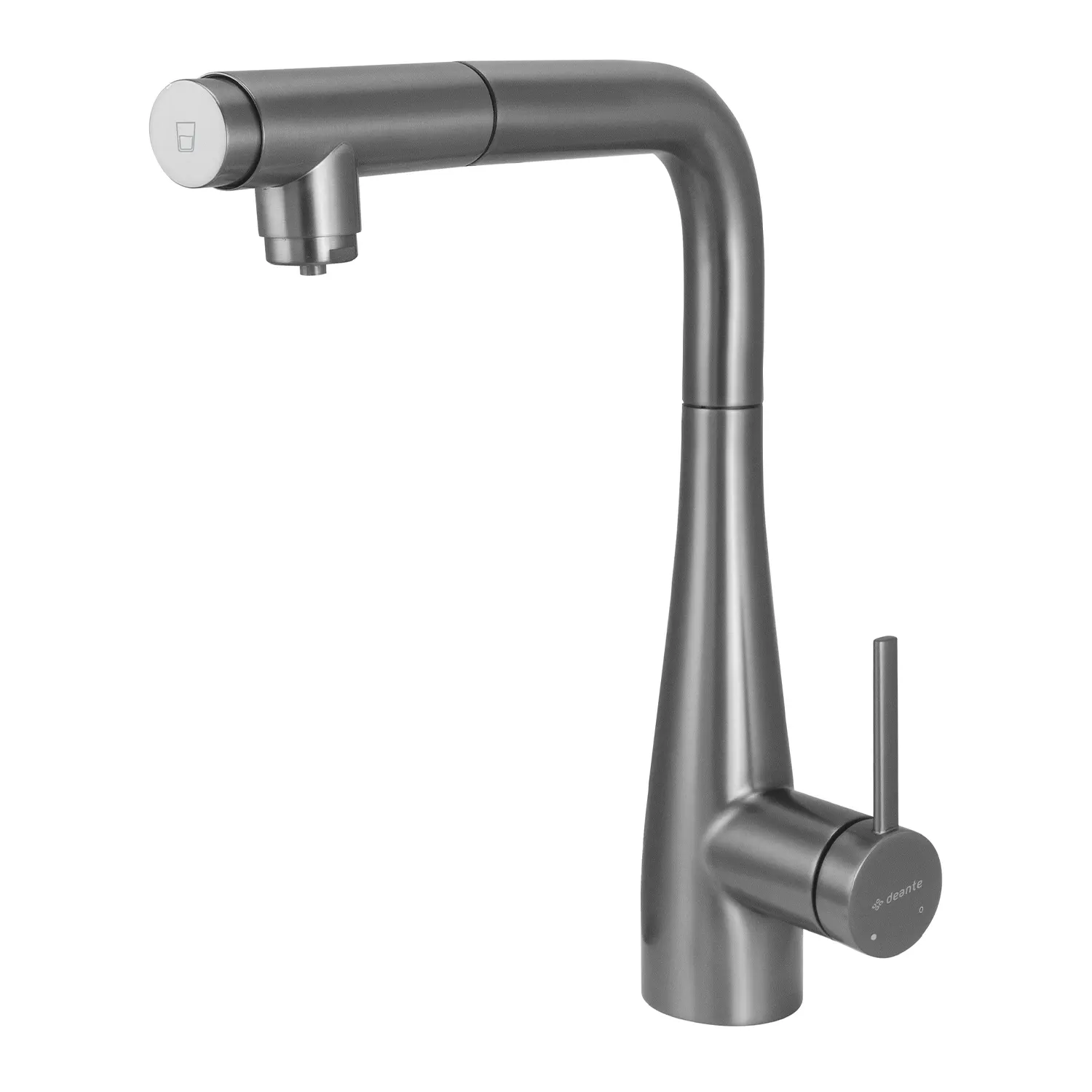 Eridan 3 Way Kitchen Tap - titanium finish