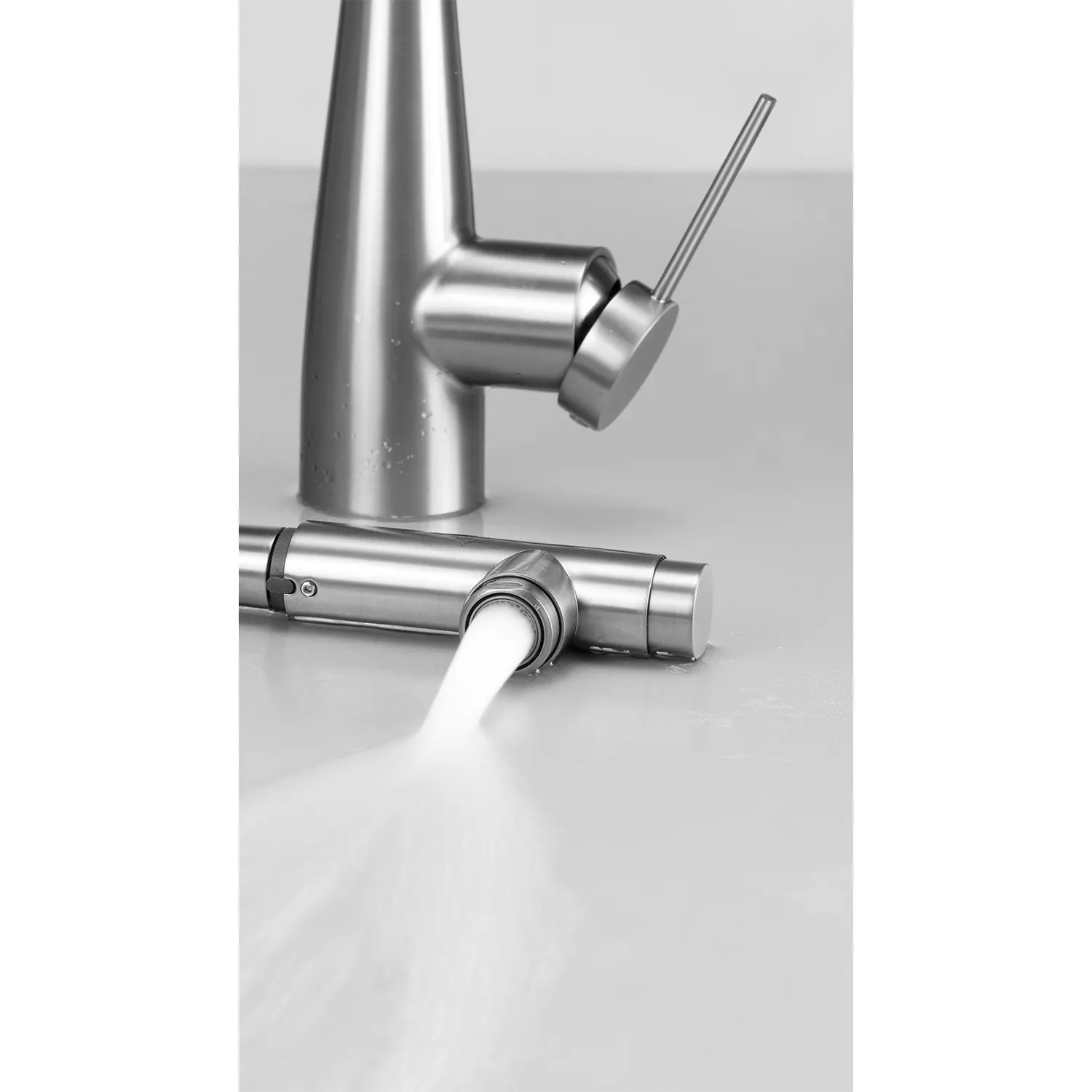 Eridan 3 Way Kitchen Tap mixer and filtered water flow animation