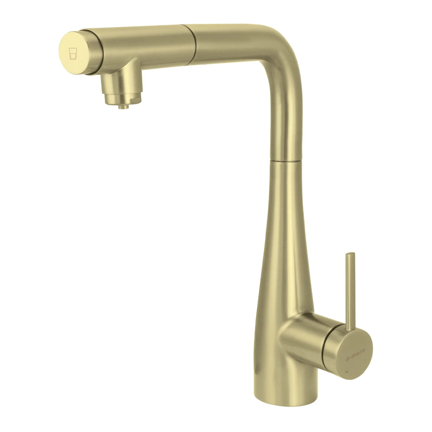 Eridan 3 Way Kitchen Tap - brusghed gold finish