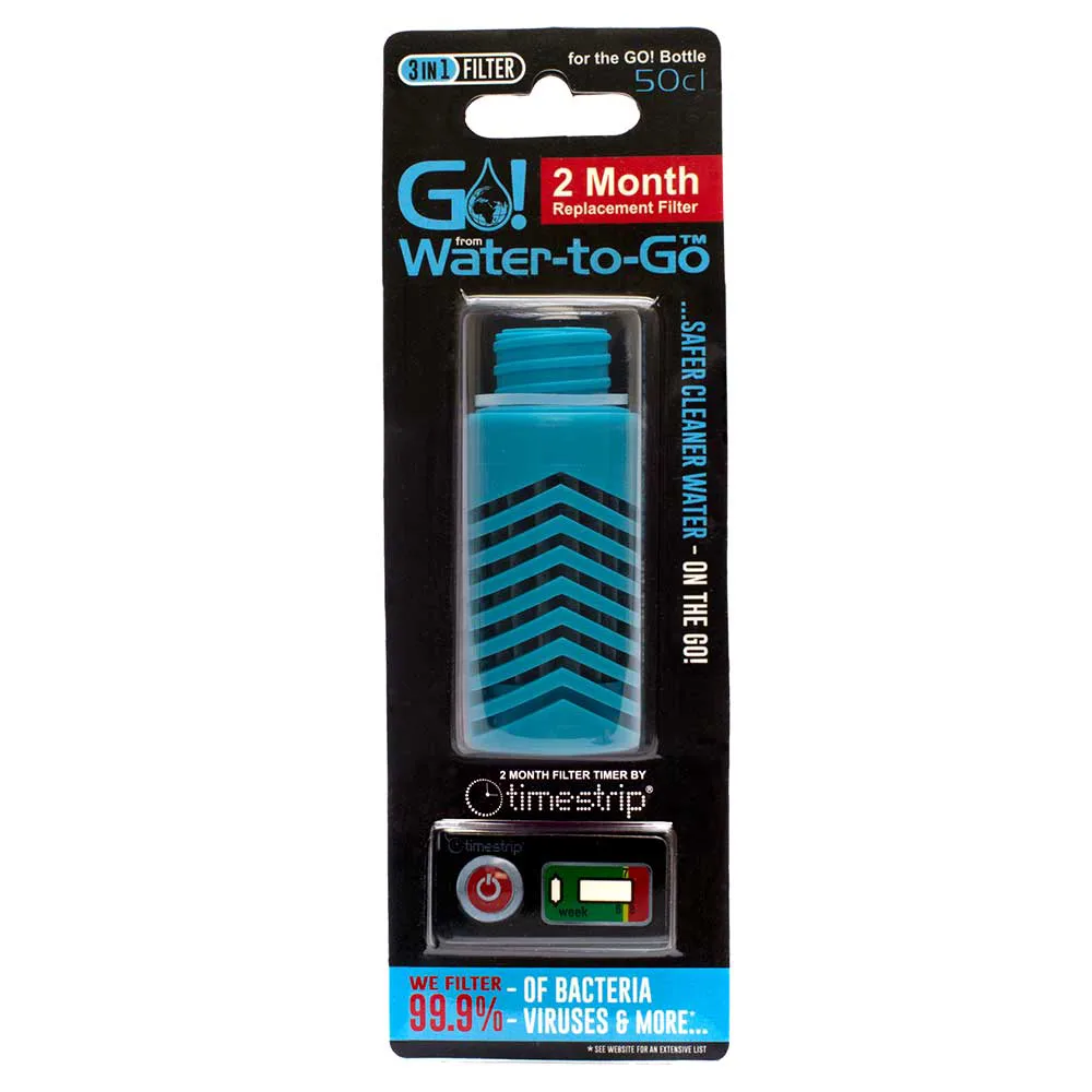 Water to Go Filter Replacement 50cl Blue