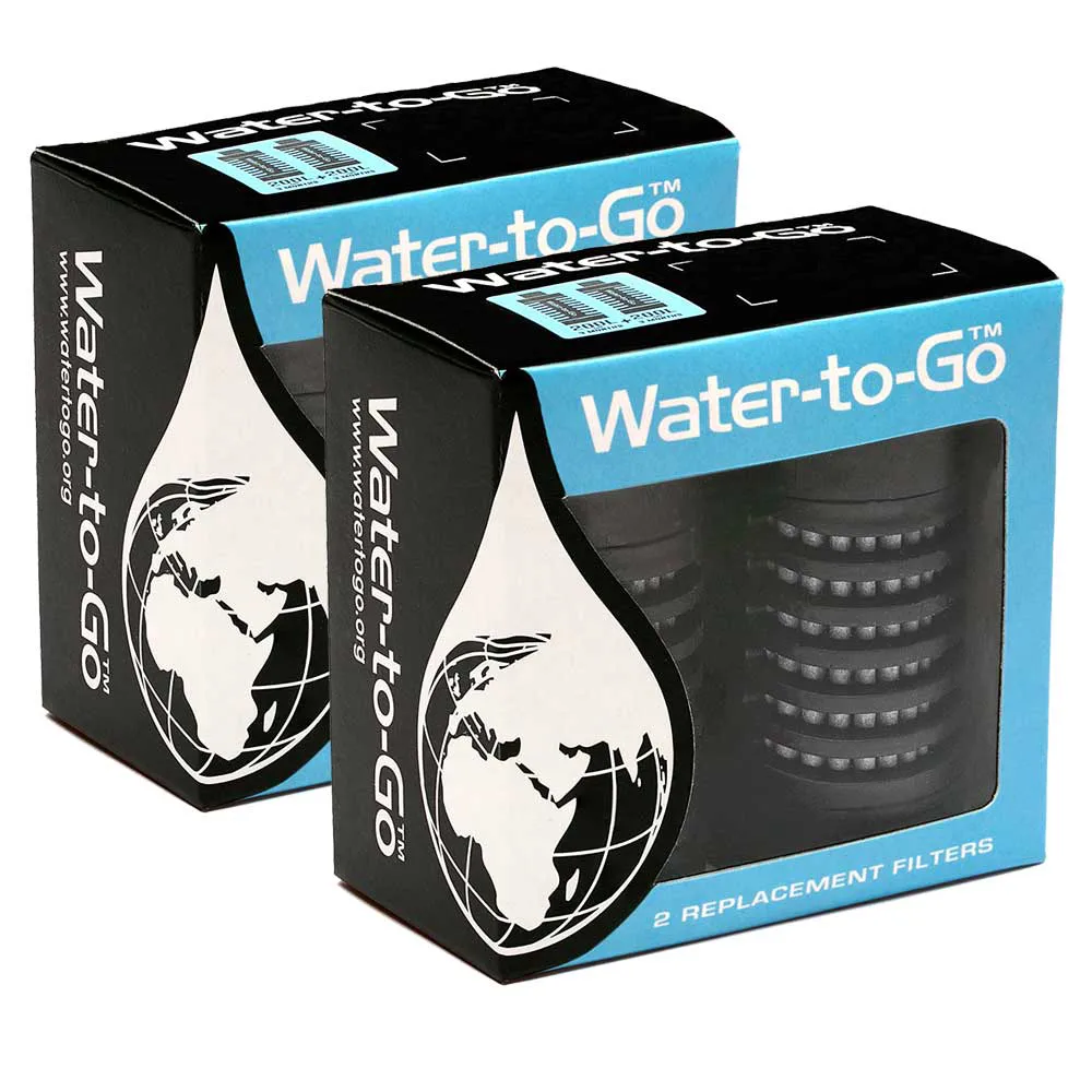 Water to Go Filter Replacement 75cl Twin Pack x 2