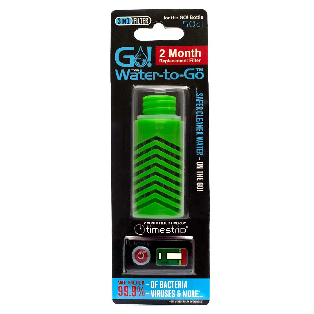 Water to Go Filter Replacement 50cl Green