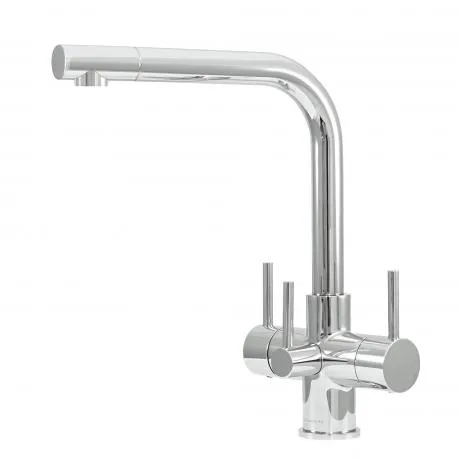 Sorrento 3 Lever Chrome 3 Way Tap