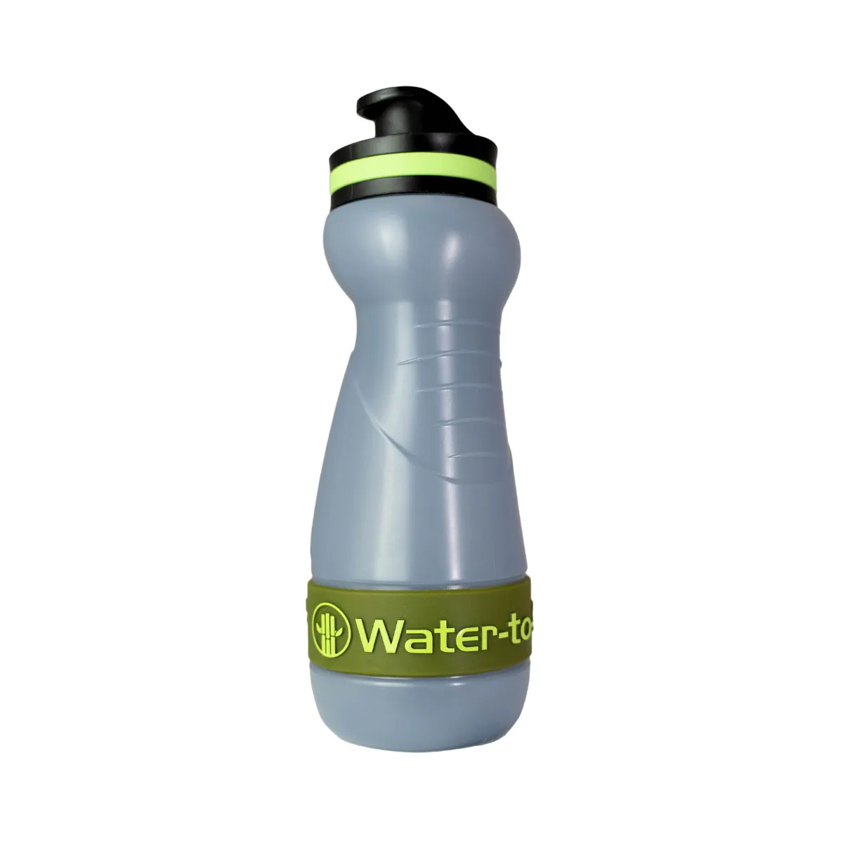 Sugarcane water filter bottle green