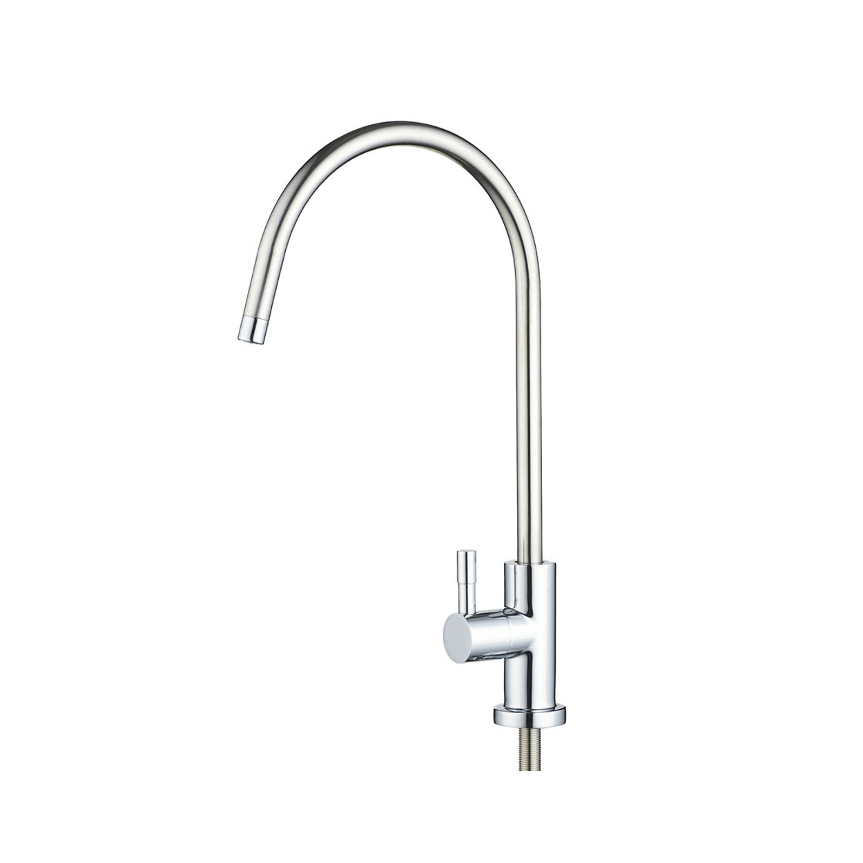 Chrome Swan Neck Drinking Water Filter Tap UK Kit for Kitchen