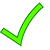 Green tick graphic