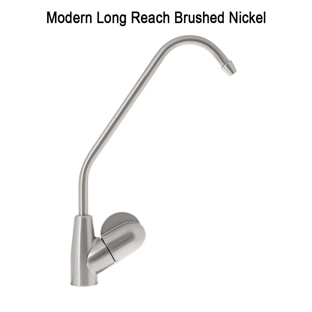 Modern Long Reach Tap - Brushed Nickel