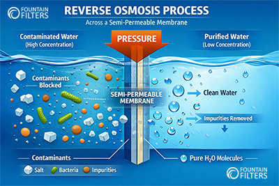 reverse osmosis process diagram